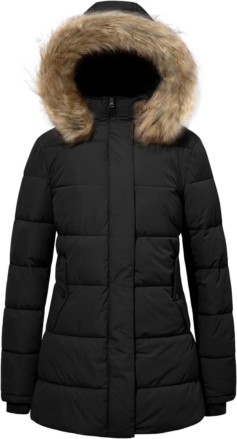  FASRYKOC Women's Waterproof Warm Long Puffer Jacket