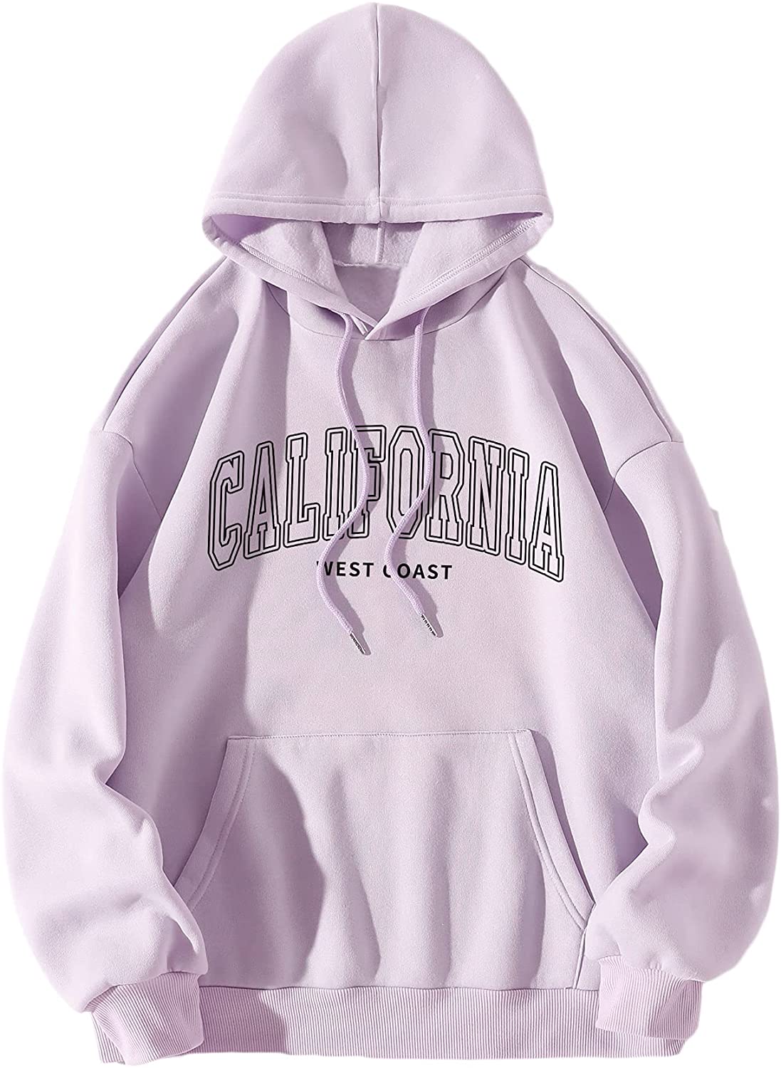 SOLY HUX Women Casual Fashion California Hoodie Los Angeles Pullover  Drawstring