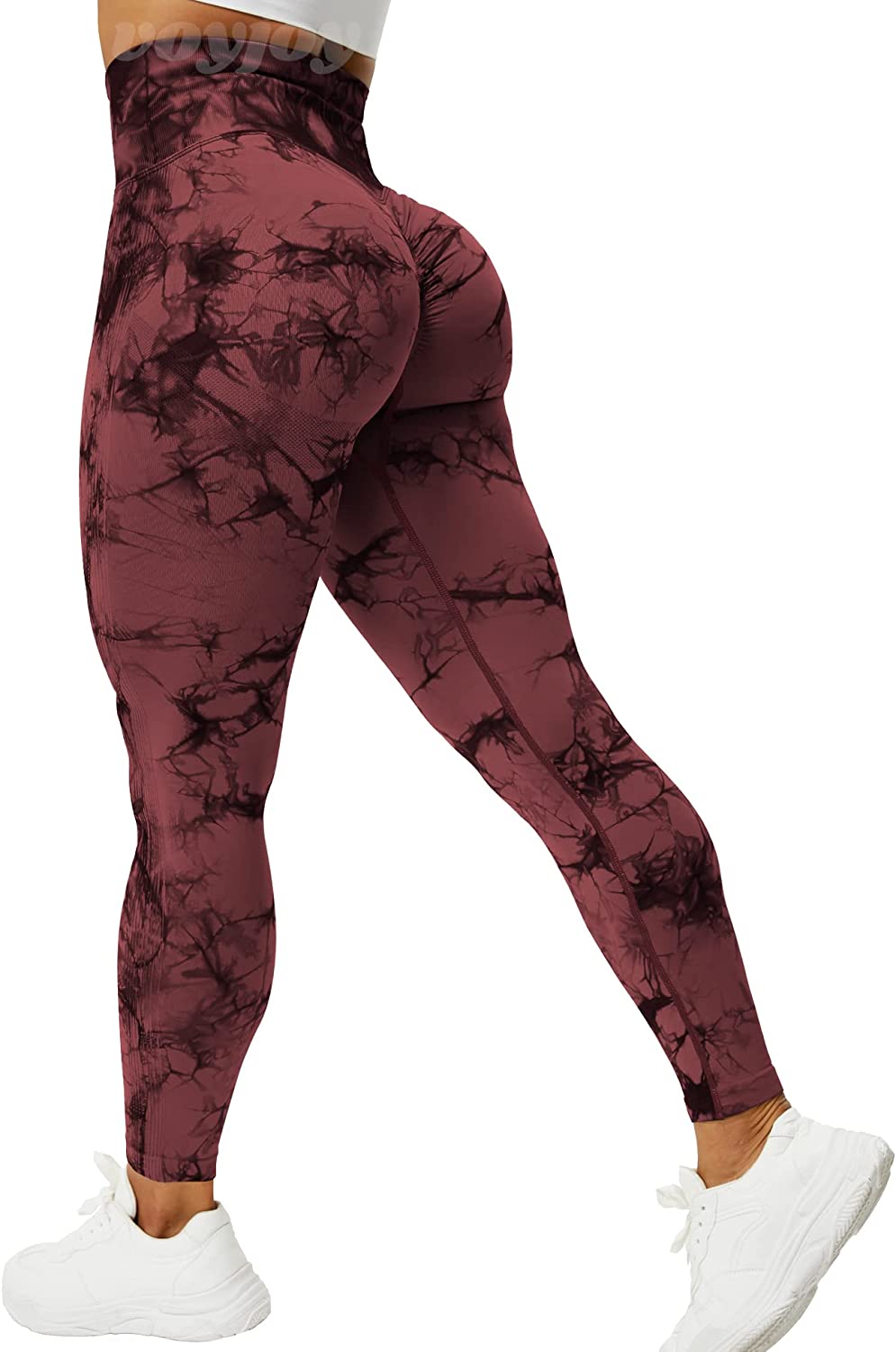 VOYJOY Tie Dye Seamless Leggings for Women High Waist Yoga Pants