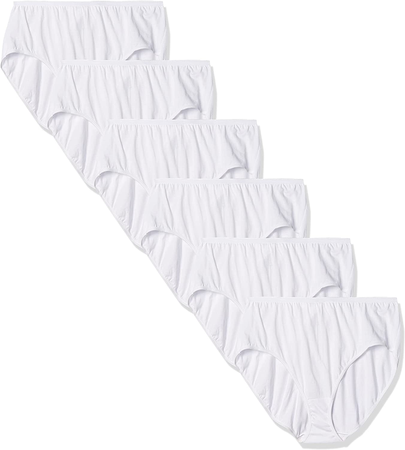 Just My Size Women's Plus Size Cool Comfort Cotton Brief 6-Pack, White, 10  : : Clothing, Shoes & Accessories