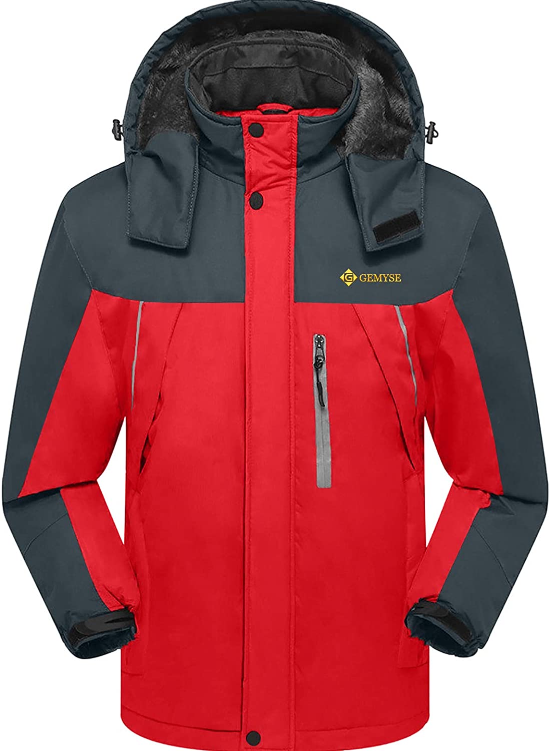 Mens Snow Jacket Waterproof Ski Jackets Windproof Mountain Rain Jacket