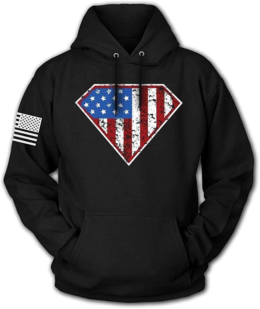 American Flag Patriotic Jacket Sweater for Men or Women Tactical Pro Supply USA Sweatshirt Hoodie