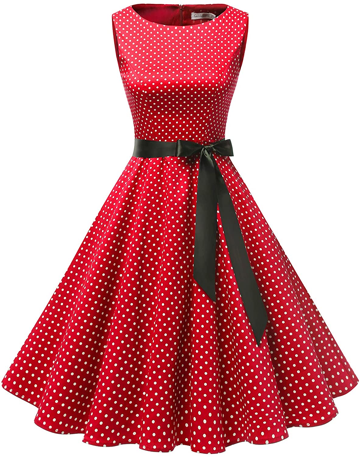 Retro Halter Rockabilly Pure Color Bowknot Audrey Dress Cocktail Dress Swing Dresses Hotsell〔☀ㄥ☀〕1950s Dress for Women 