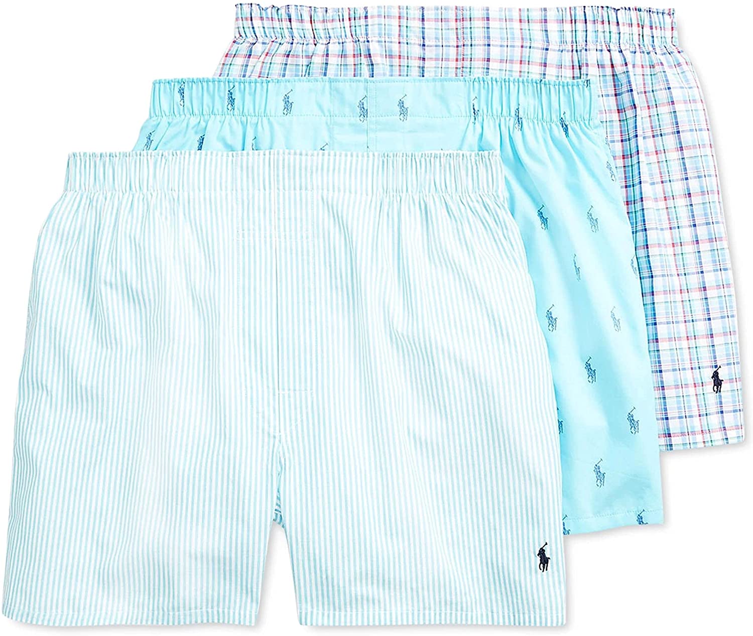 Polo Ralph Lauren Men's 3-Pack Classic Fit Packaged Woven Boxers