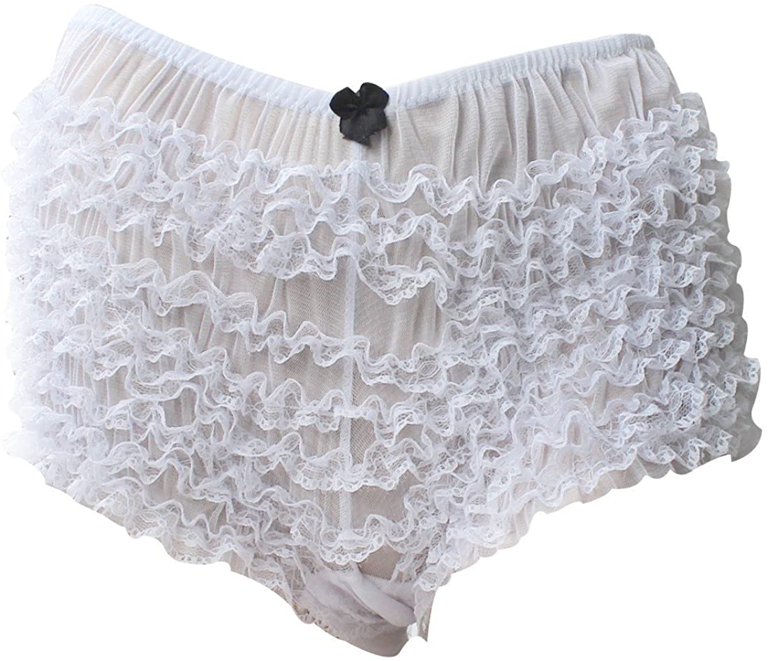 Mufeng Women S Frilly Lace Ruffles Pettipants Panties Bloomers Booty