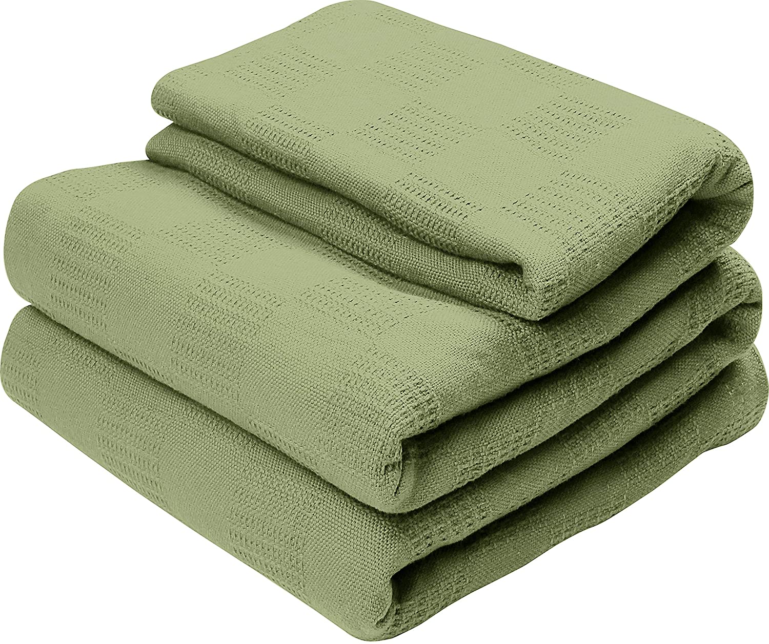 Utopia Bedding Premium Summer Cotton Blanket Queen Sage Green - Soft  Breathable