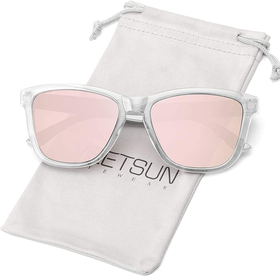 clear frame pink lens sunglasses