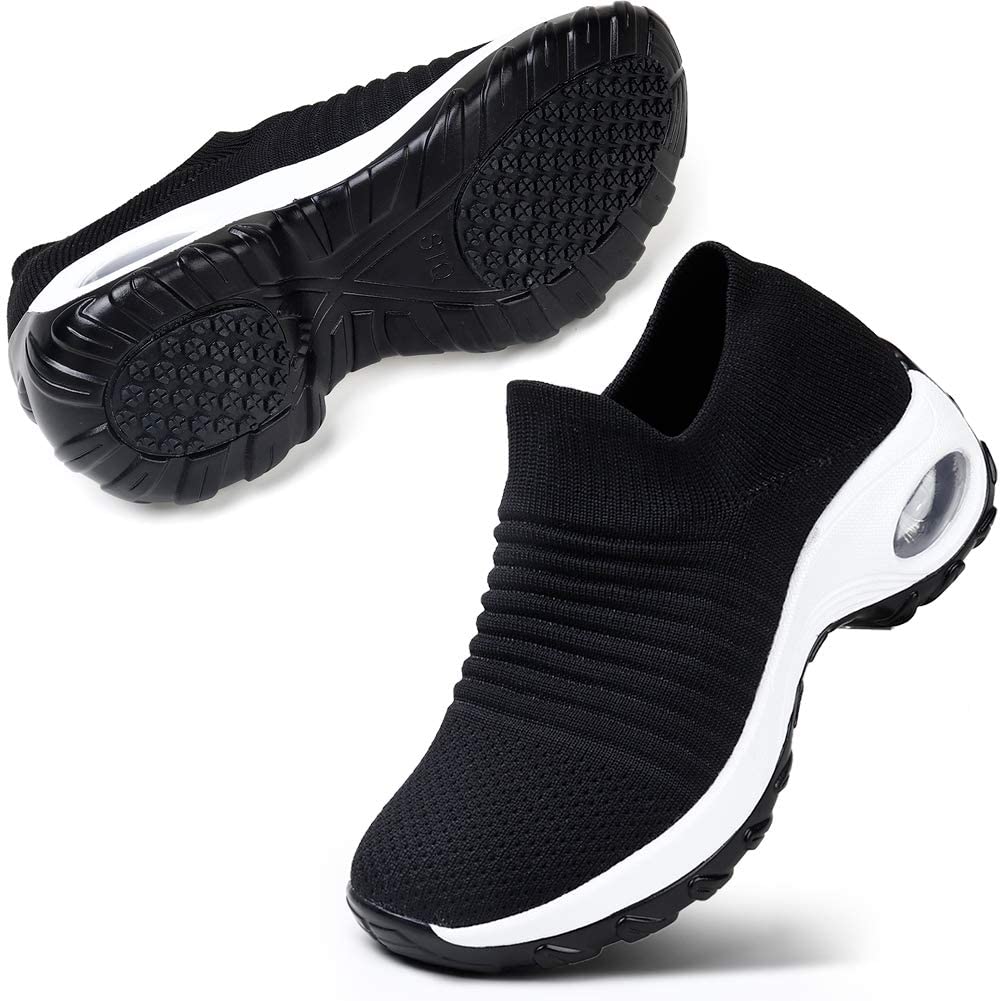 Stq Slip On Breathe Mesh Walking Shoes Women Fashion Sneakers Comfort Wedge Plat Ebay 9140