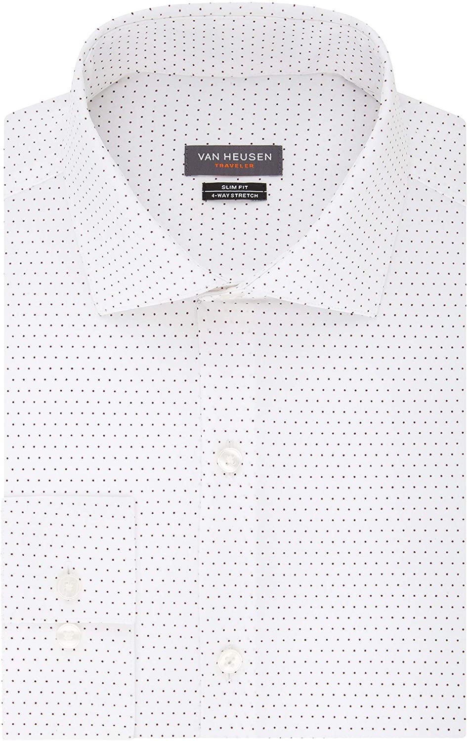  Van Heusen Men's Dress Shirt Slim Fit Traveler Stretch