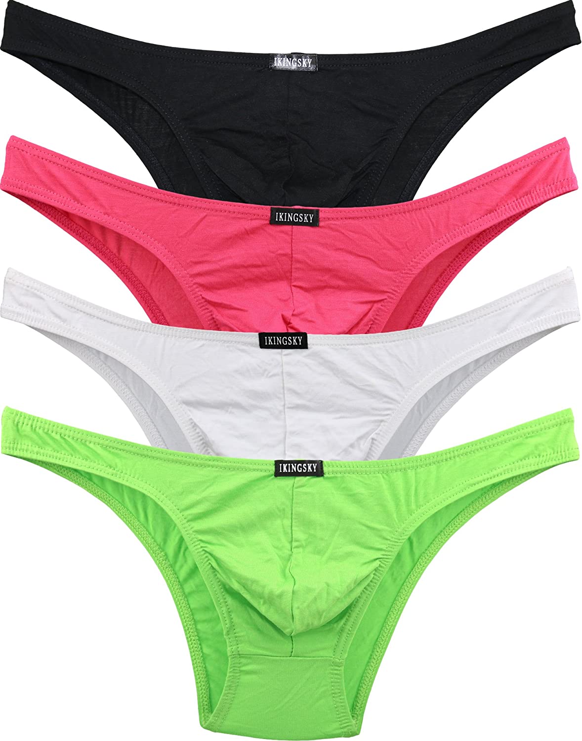 Ikingsky Men S Soft Low Rise Bikini Underwear Sexy Mid Coverage Back