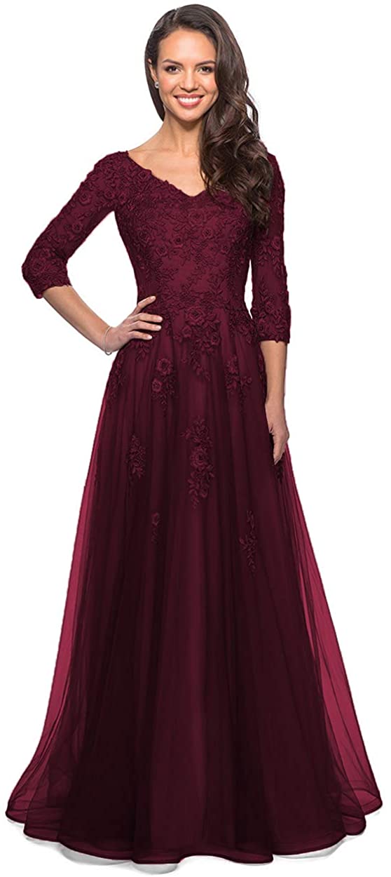 Meowmming Satin Wedding Dresses Elegant Lace Applique A-Line Long Prom  Dress Women Dress Off Shoulder Bride Dresses, Burgundy, 0 : :  Clothing, Shoes & Accessories