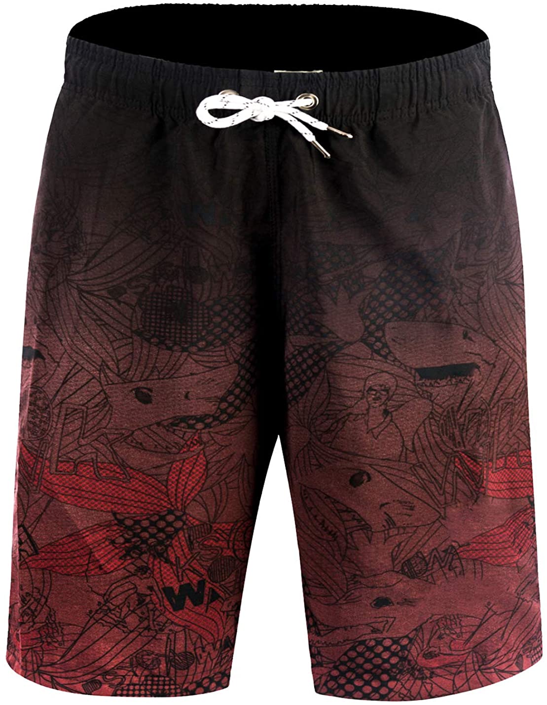 APTRO Men's Swimming Trunks with Pockets Beach Swimwear Quick Dry ...