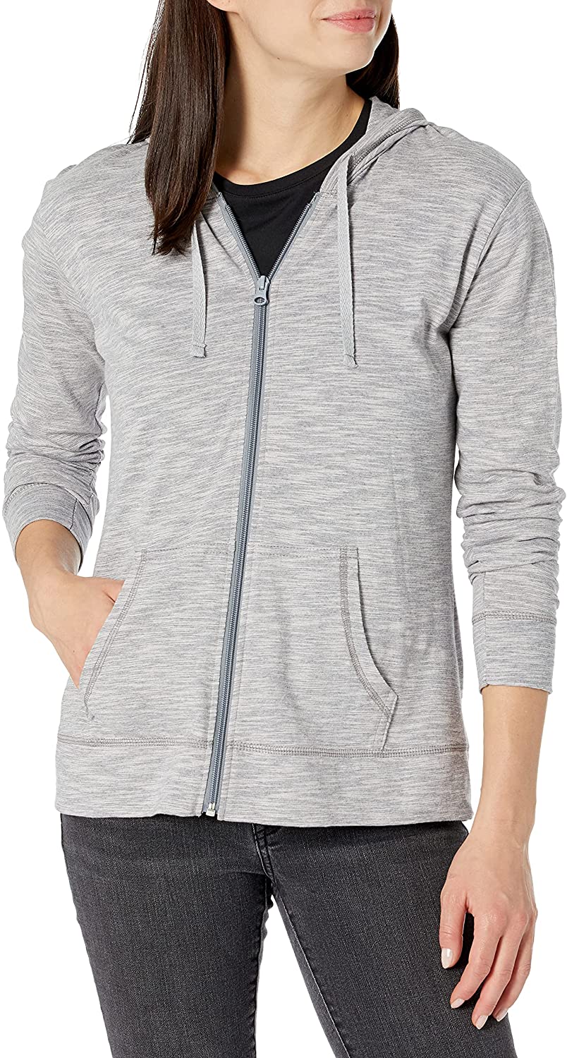 Hanes women's jersey deals full zip hoodie