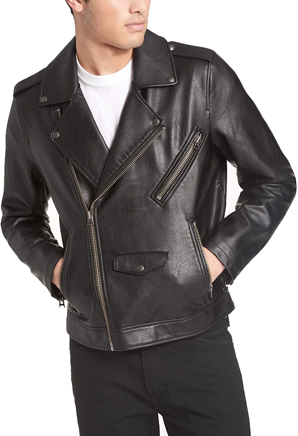 Levi's Men's Faux Leather Motorcycle Jacket | eBay