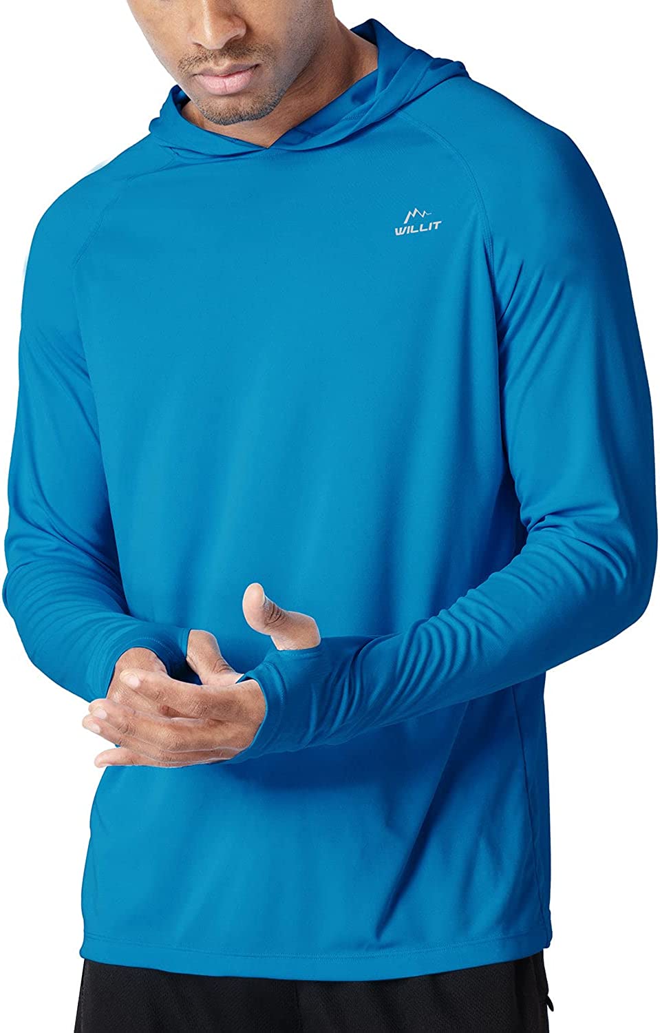 Willit Men's Sun Protection Hoodie UPF 50+ Fishing Hiking Shirt Long Sleeve  SPF UV Shirt Rash Guard Lightweight Black M : : Clothing, Shoes &  Accessories