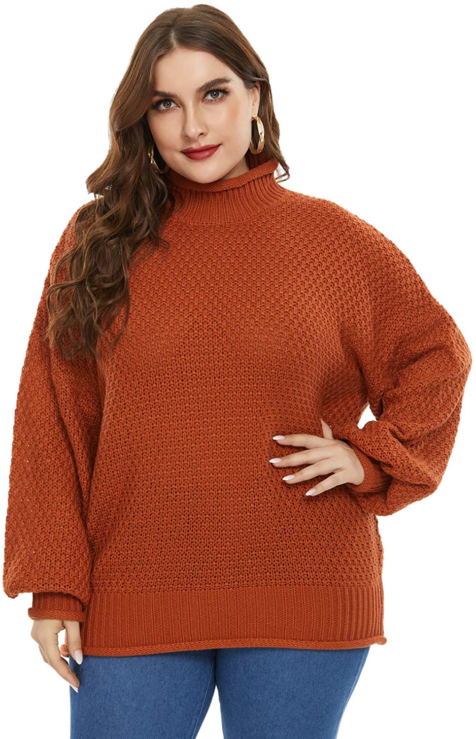 Hanna Nikole Womens Hoodie Plus Size Pullover Long Sleeve Sweatshirt with Pocket 