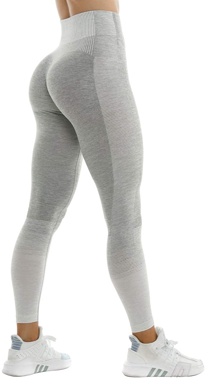 TSUTAYA Yoga Pants High Waisted Leggings for Women Gym Active Vital Seamless Workout Tummy Control Leggings 