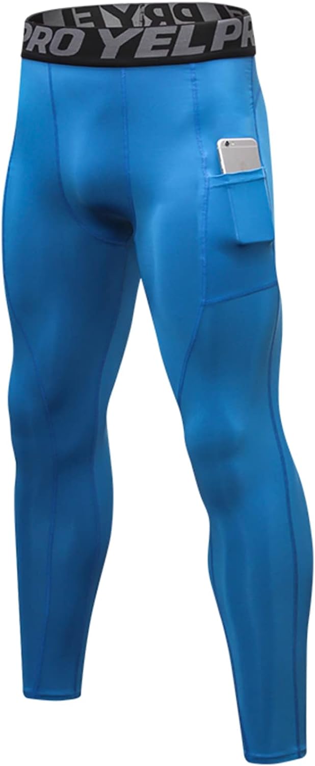 ABTIOYLLZ Men's Compression Pants Sports Athletic Leggings Base