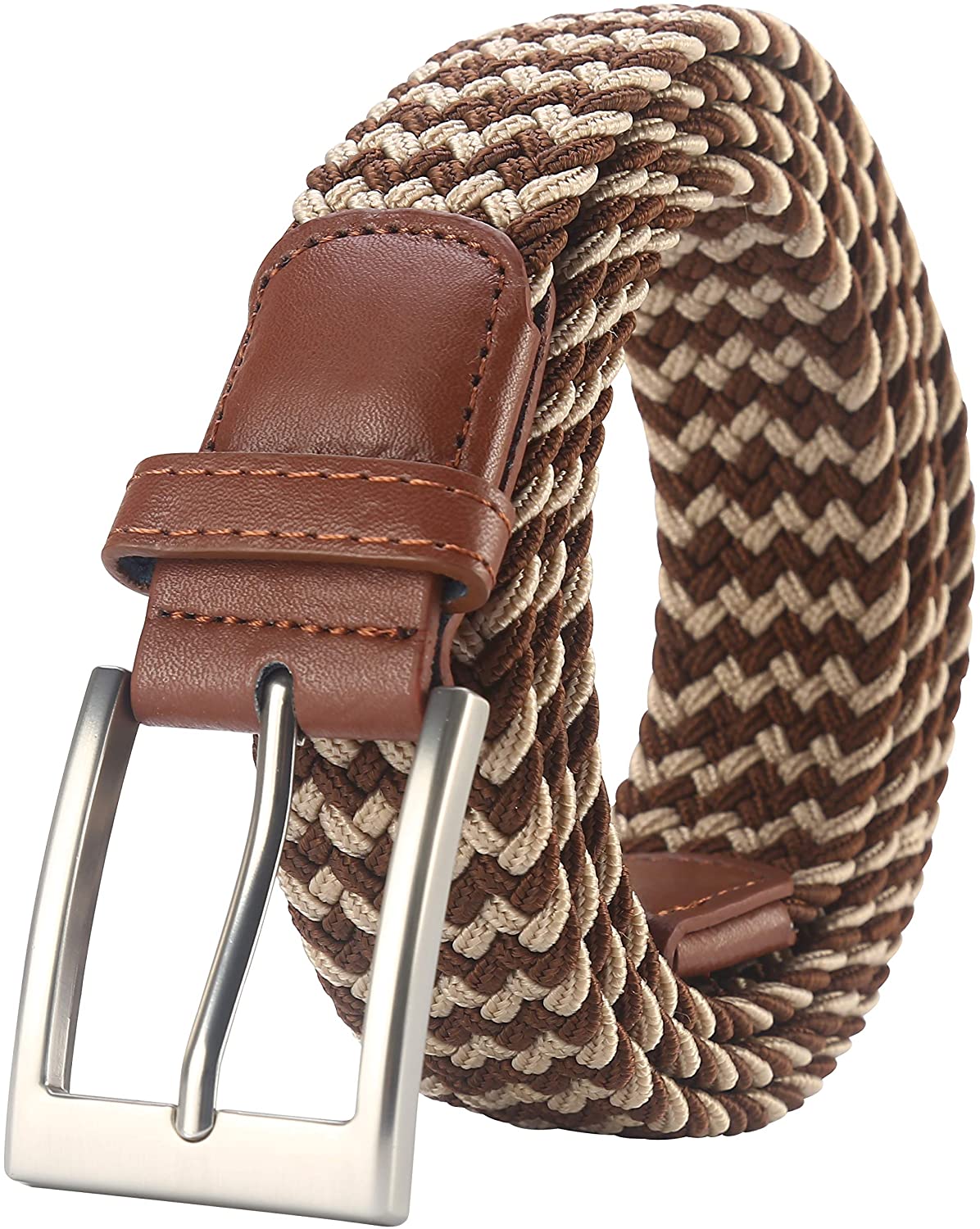 Lavemi Mens Belt, Leather Woven Braided Belts for Men Casual Jeans Dress  Golf,Gift Boxed