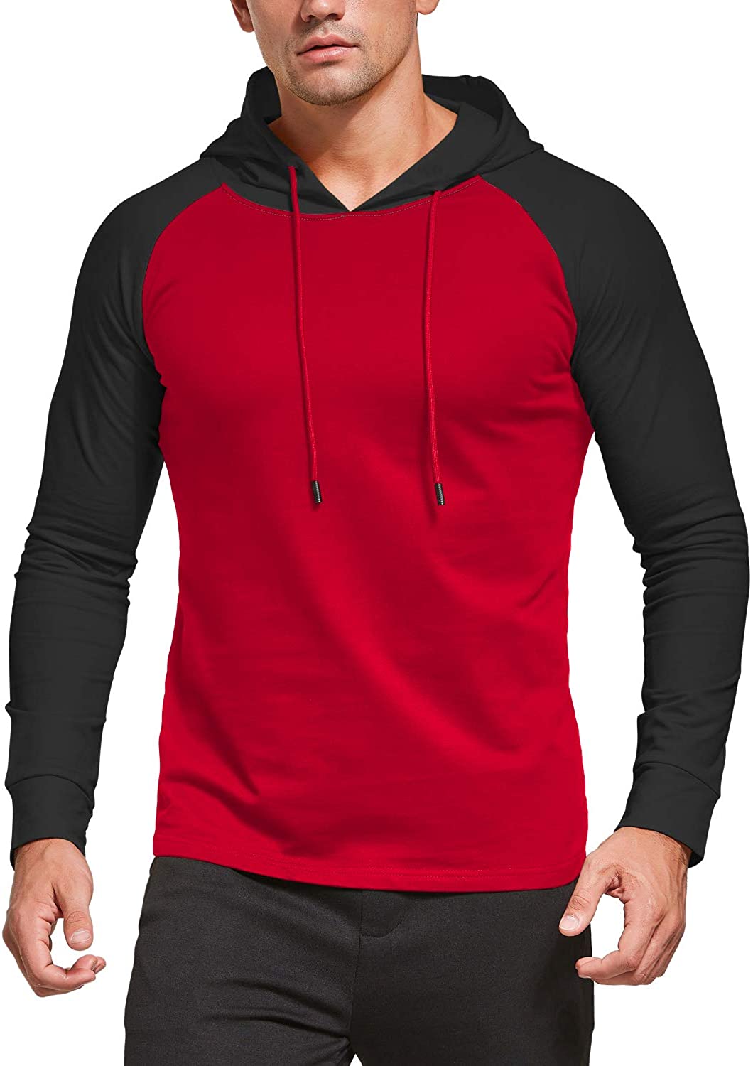 KUYIGO Mens Sweatshirt Long Sleeve Casual Hoody Sports Sweatshirts Hoodies 