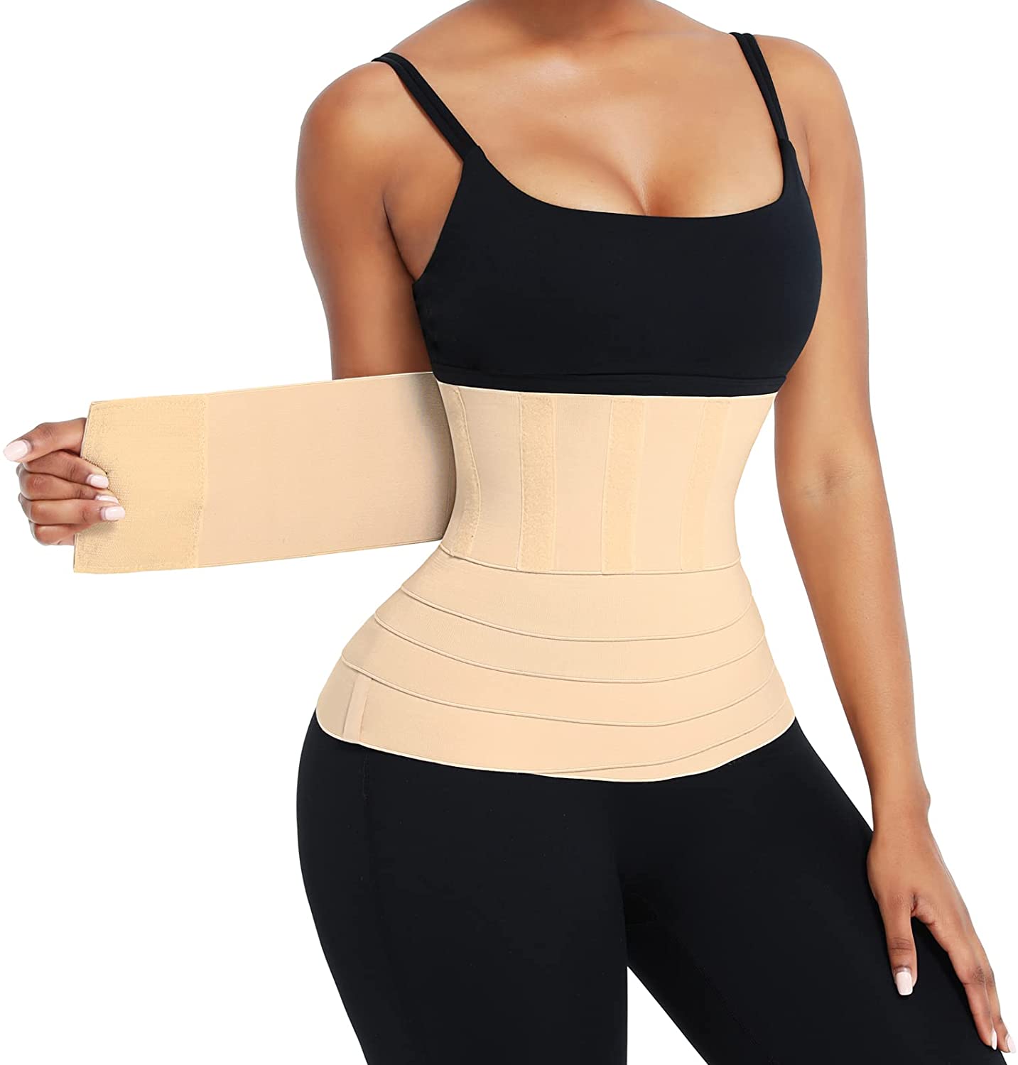  FeelinGirl Waist Trainer For Women Sauna Belt Tummy Wrap  Plus Size