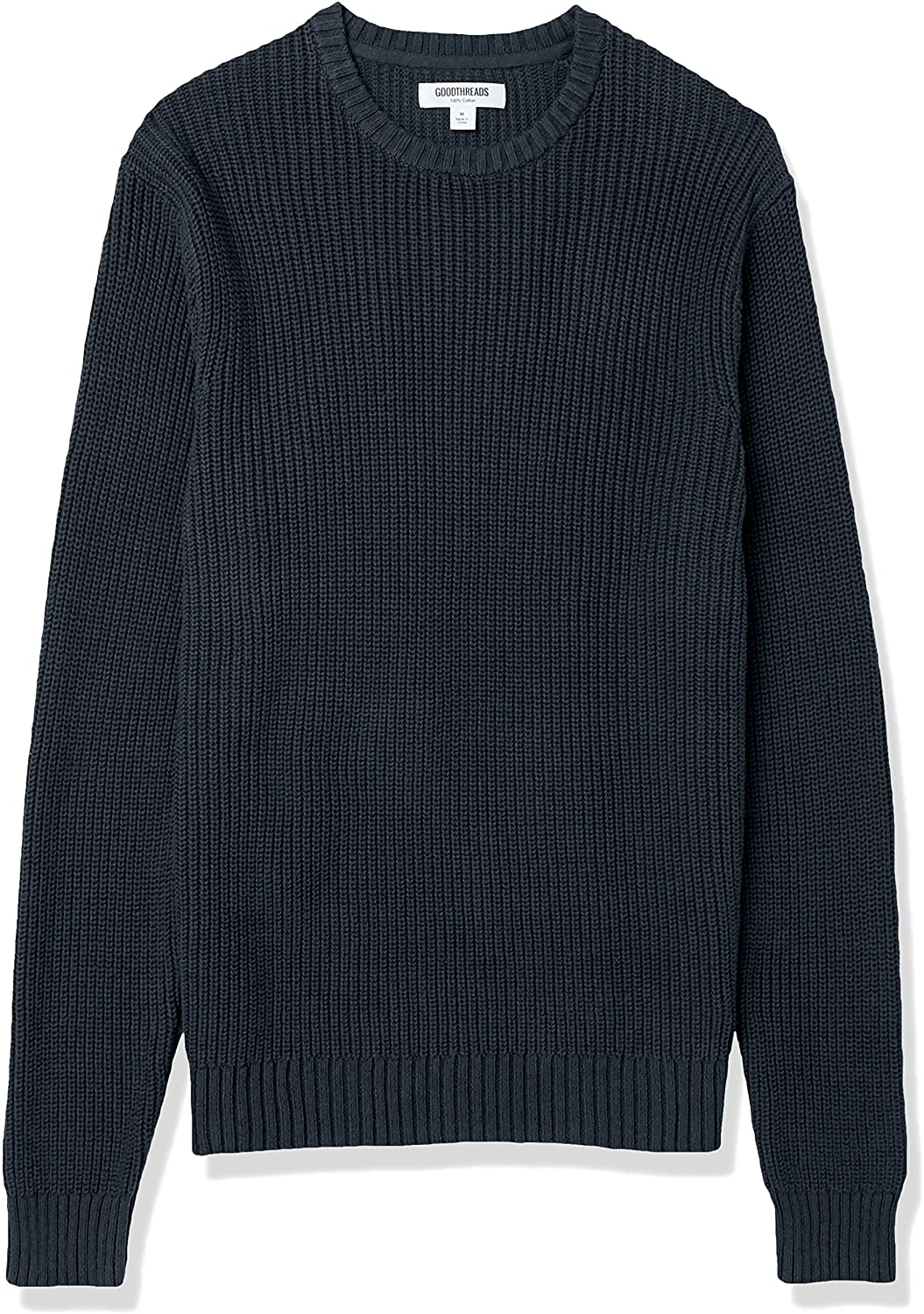 Men's Soft Cotton Rib Stitch Crewneck Sweater - staraliner.com