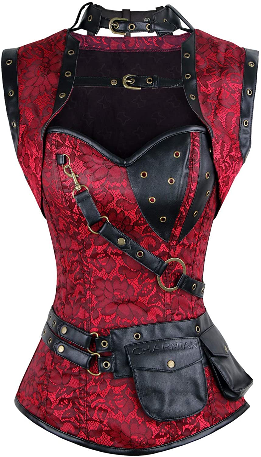 Gothic Corsets - Vintage & Steampunk Corsets Tagged black-red - Dark Fashion  Clothing