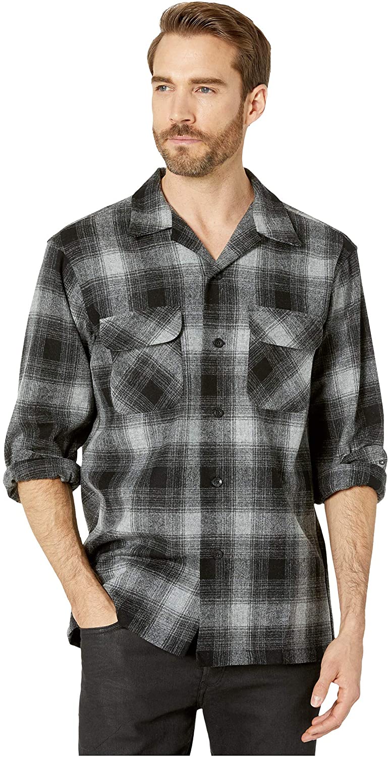 Pendleton Men's Long Sleeve Classic Fit Board Wool Shirt | eBay