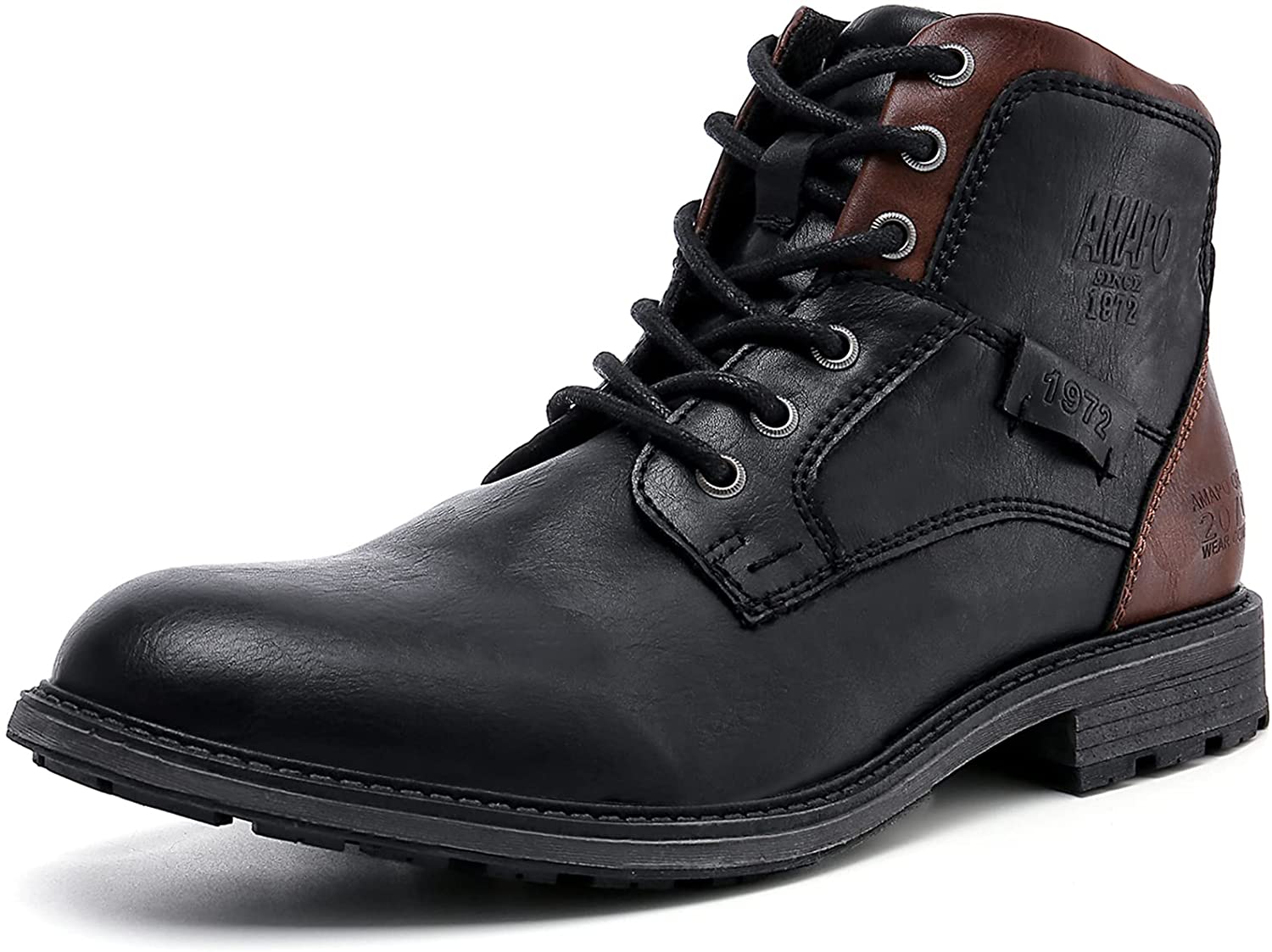 Pre-owned Amapô Amapo Men's Oxfords Boots,casual Mid-top Dress Boot For ...