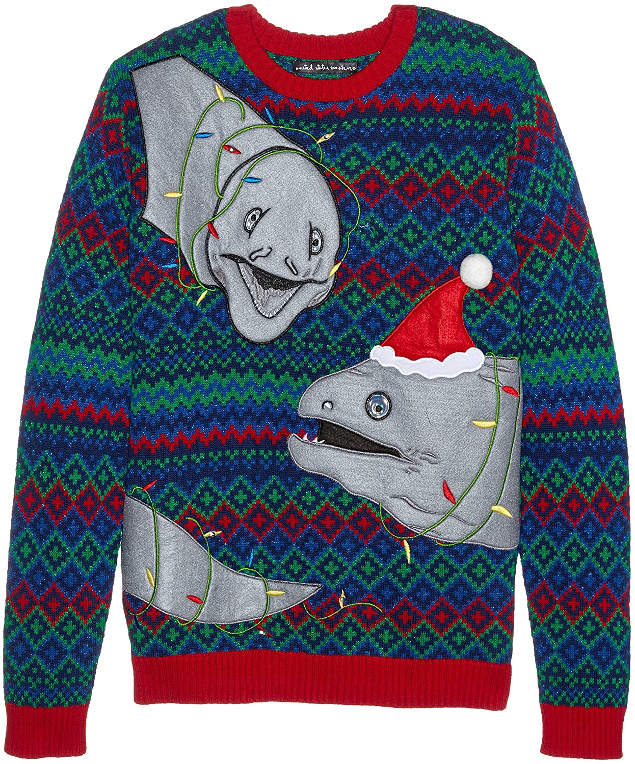 Blizzard Bay Men's Ugly Christmas Sweater Light Up