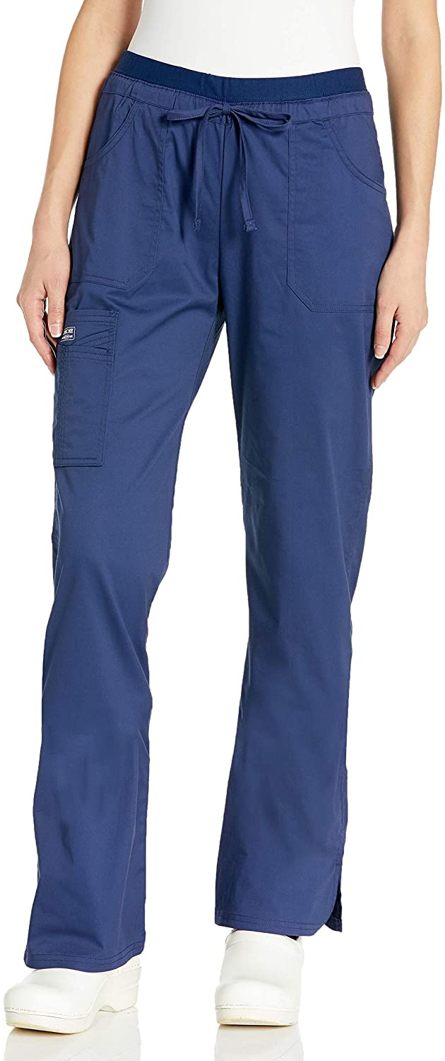 Cherokee Women's Workwear Core Stretch Low Rise Cargo Scrubs Pant