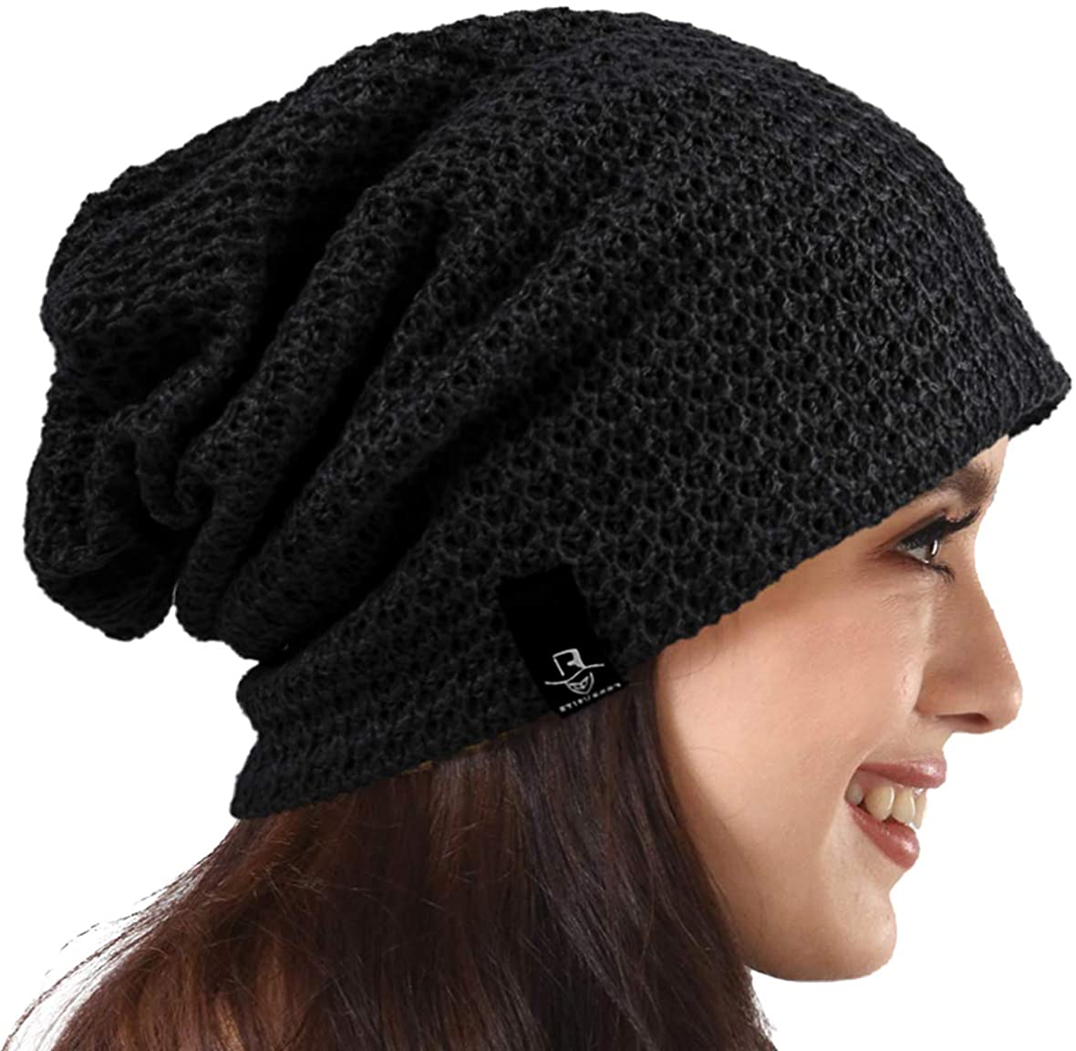 PGTen Women's Knit Slouchy Beanie Baggy Skull Cap Turban Winter Summer Beret Hat ¡­