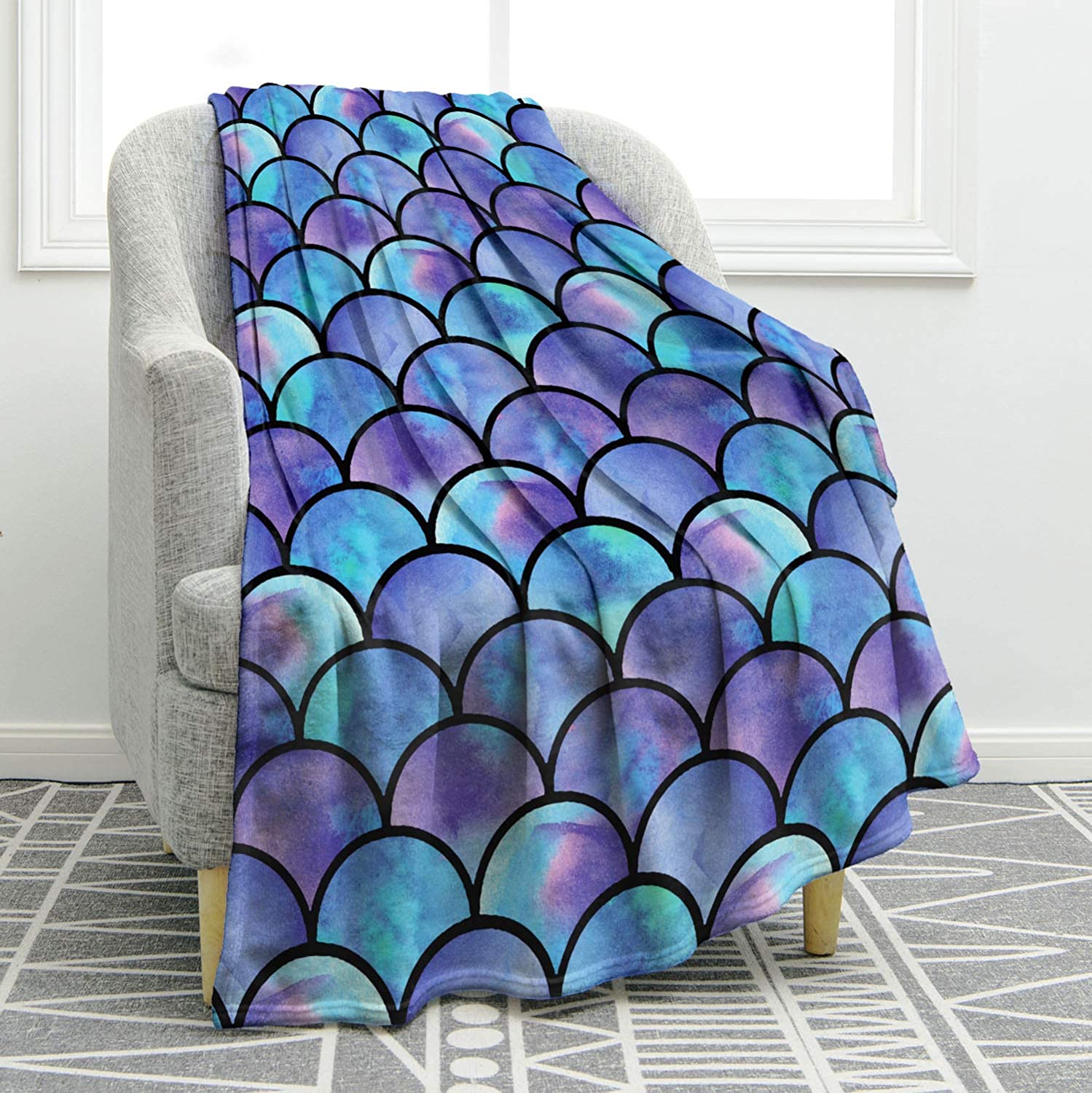thumbnail 10  - Jekeno Butterfly Throw Blanket Smooth Lightweight Soft Print Blanket for Travell