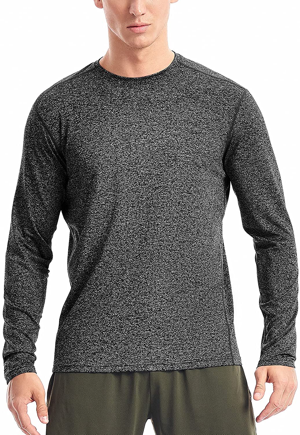 Moisture Wicking Athletic Shirts for Men Long Sleeve Workout Shirt 