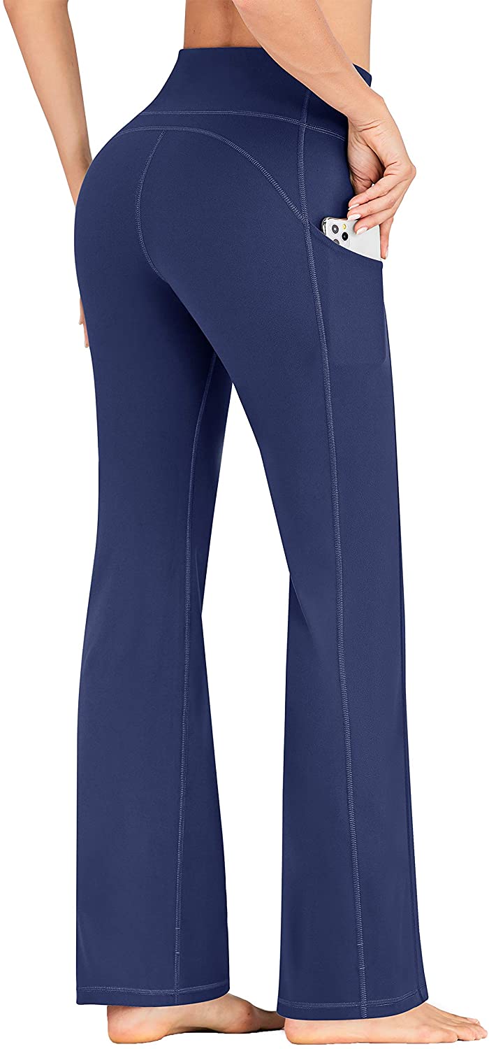 IUGA Bootcut Yoga Pants with Pockets for Women Wide Leg Pants High Waist  Workout 
