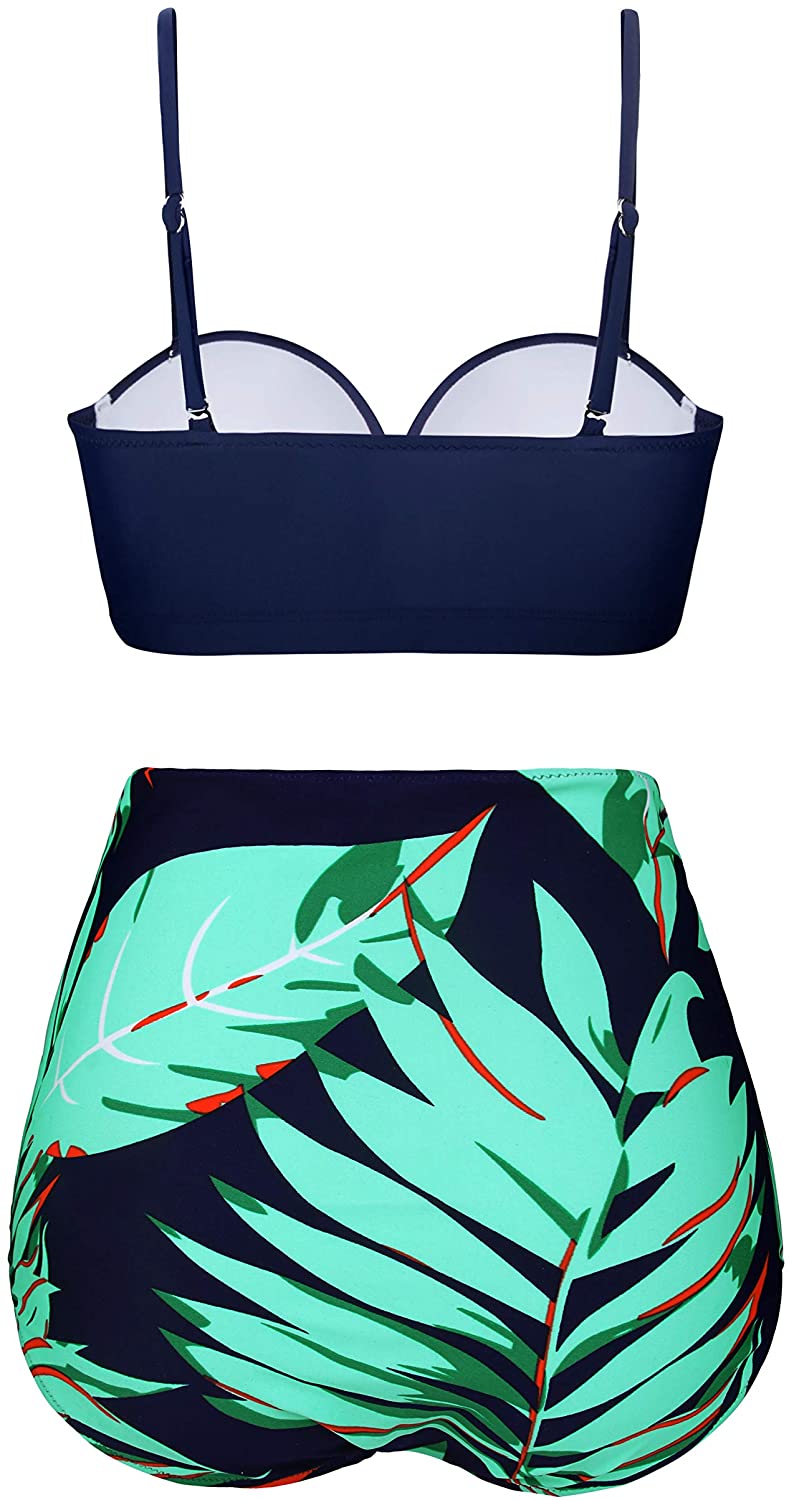 Angerella Women Vintage Polka Dot High Waisted Bathing Suits Bikini Set Ebay 