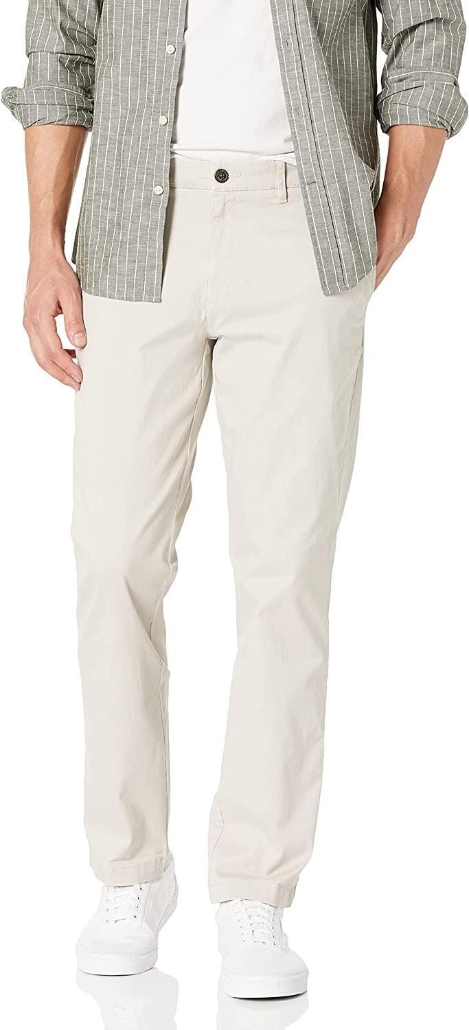 GoodthreadsGoodthreads Pantaloni Chino in Tessuto Elasticizzato Comfort Antipieghe e vestibilità Athletic Fit Uomo 