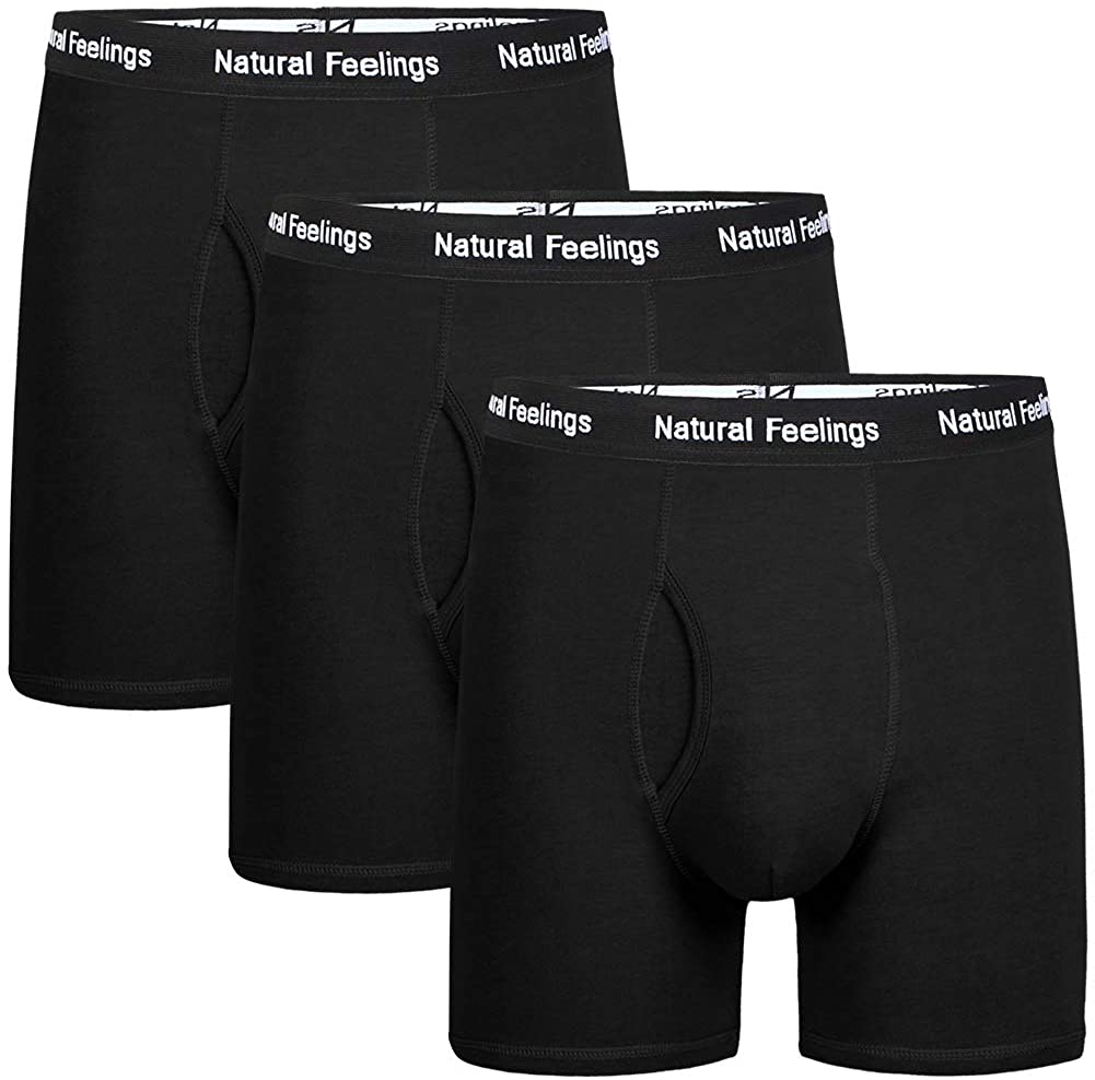 5Mayi Men's Underwear Boxer Briefs Cotton Boxer Briefs Underwear S M L ...