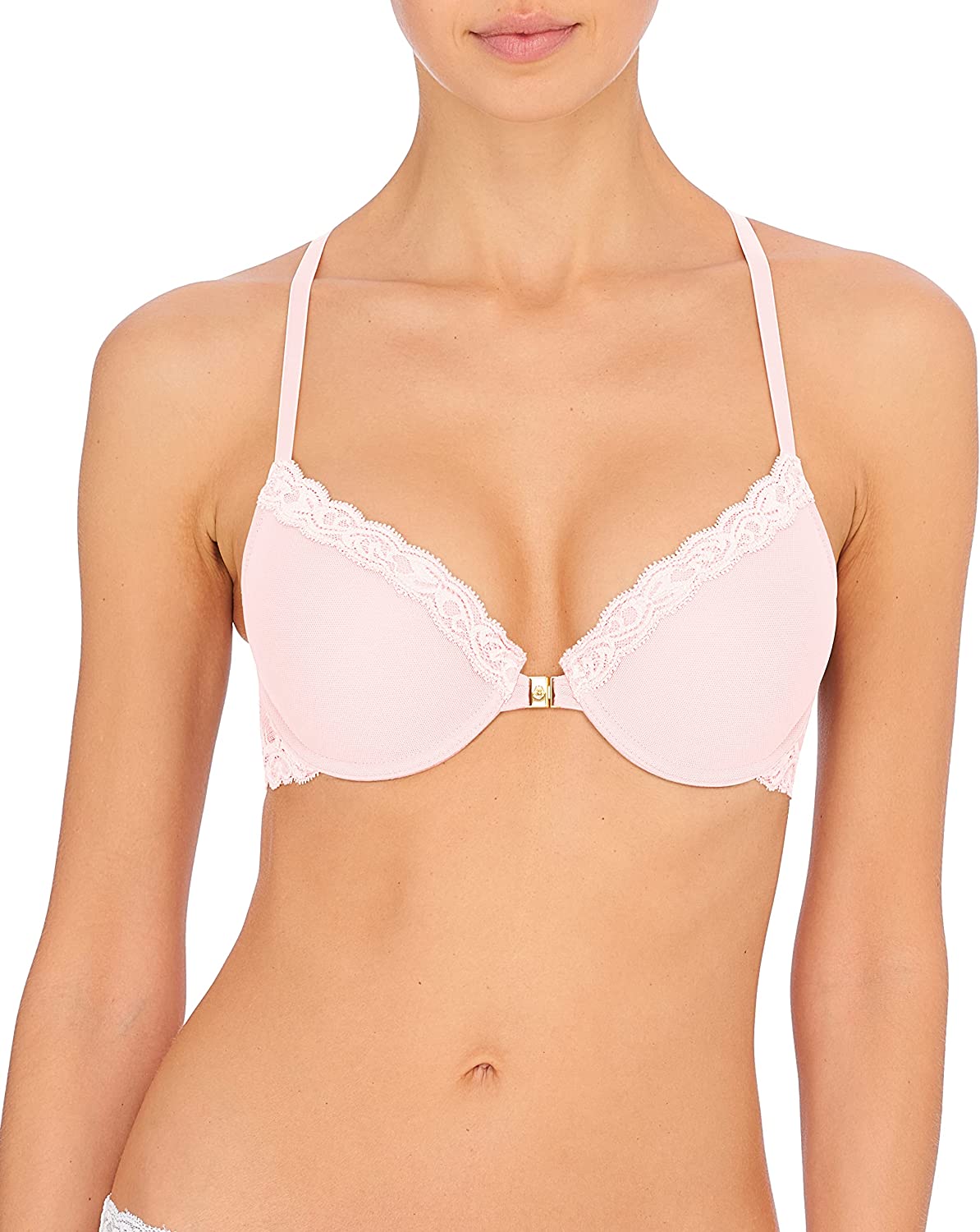 Natori Womens Feathers Front Close T-Back Bra : : Clothing, Shoes  & Accessories