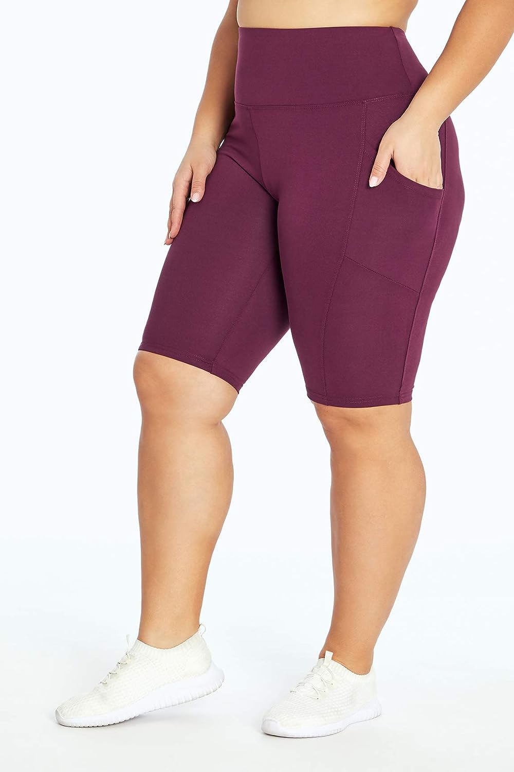 Marika Women's Plus Size Olivia Tummy Control Pocket Bermuda Short