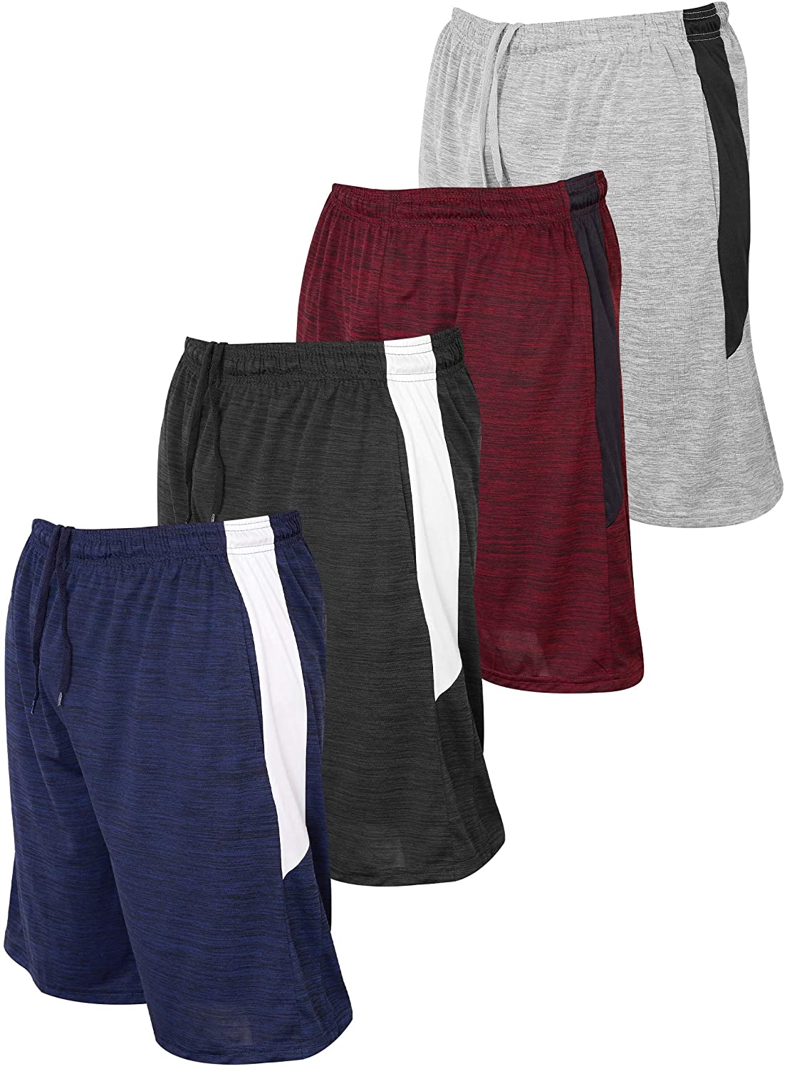 Reset Men's Athletic Shorts with Pockets Dri-Fit Color Block Mesh Gym  Shorts - 4 | eBay
