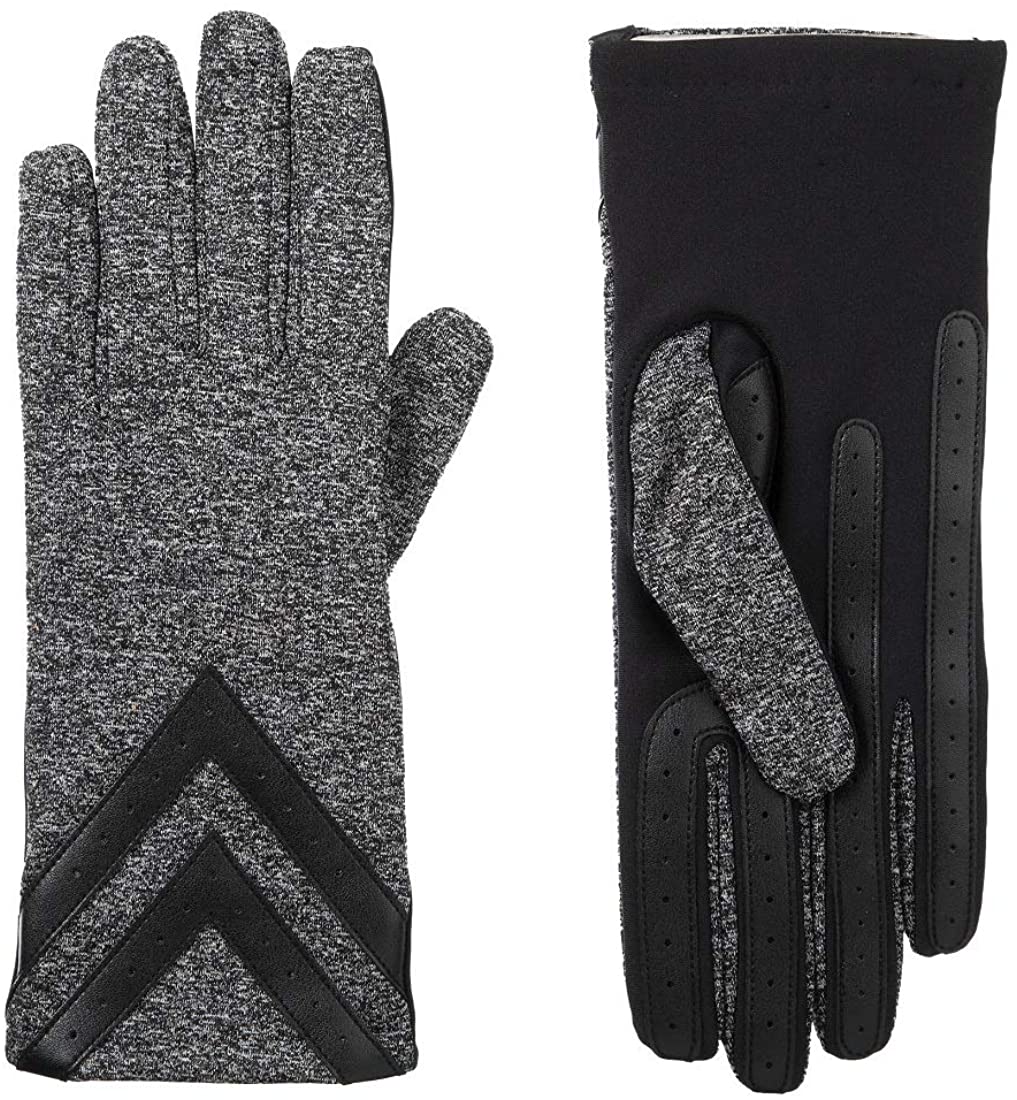 Isotoner Women's Chevron Touchscreen Winter Gloves