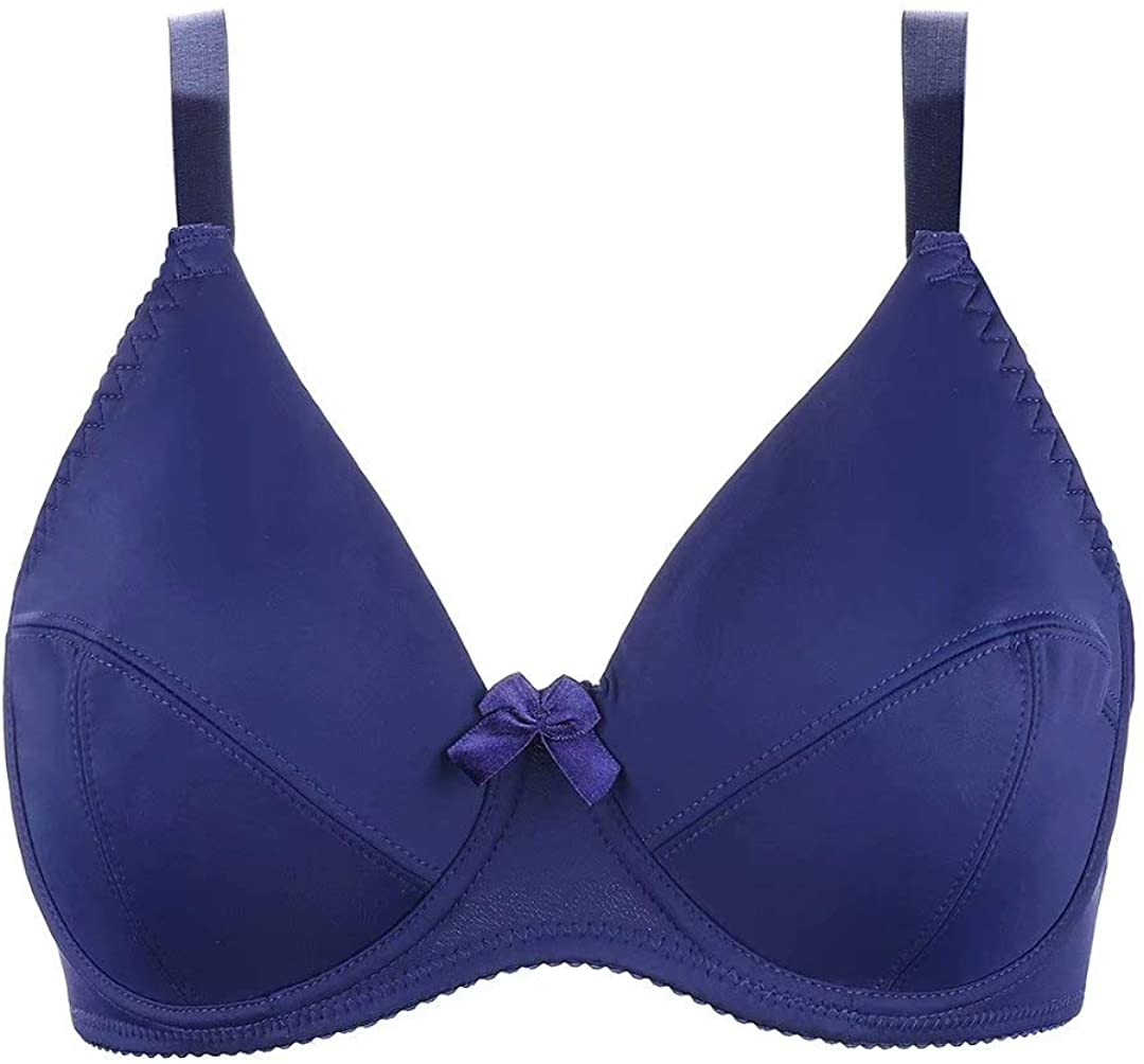 Vadalala F Cup Women's Bra Plus Size Non-Padded Bras for Women Comfort