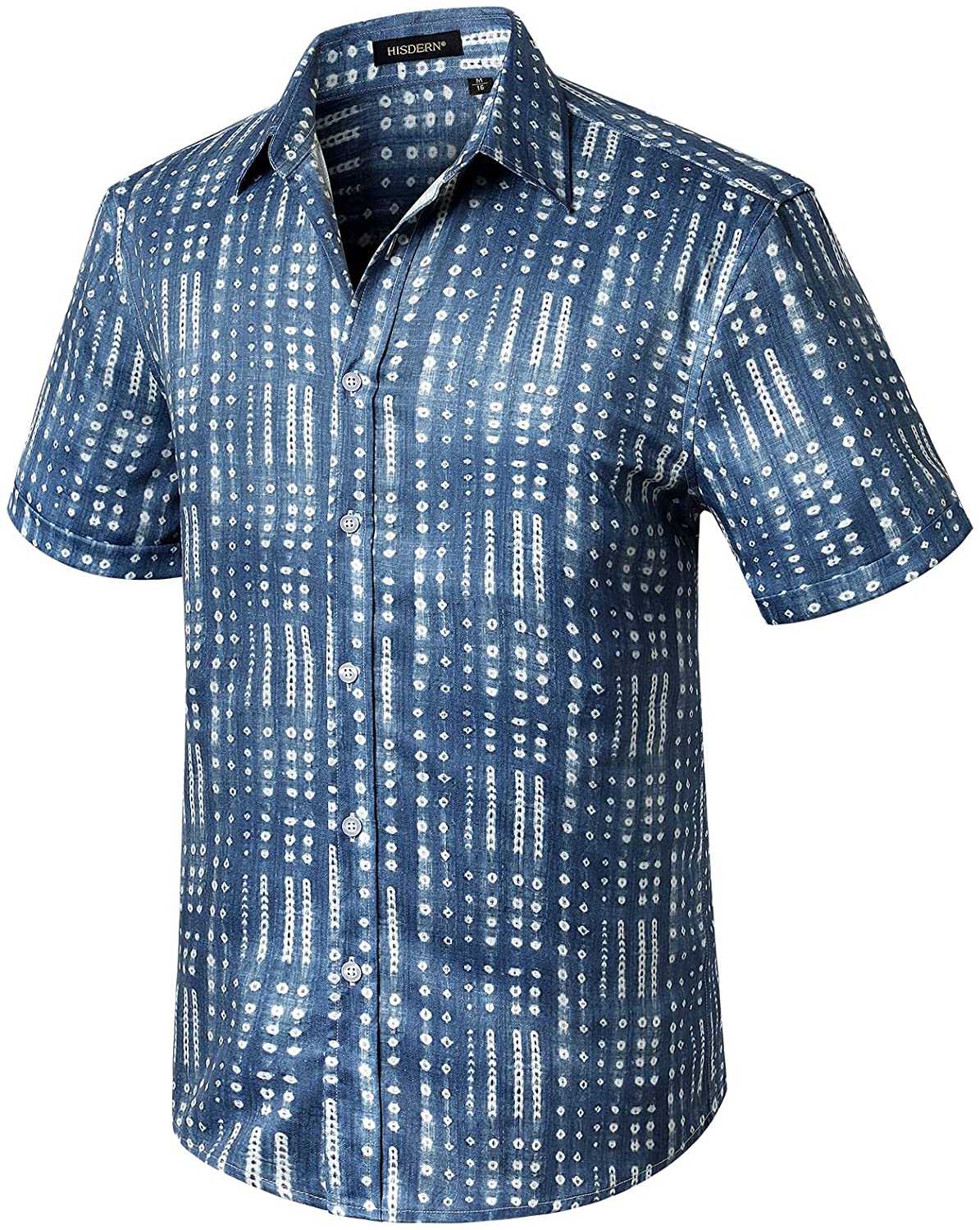 Summer Button Up Shirts Mens Short Sleeve Hawaiian Casual Floral