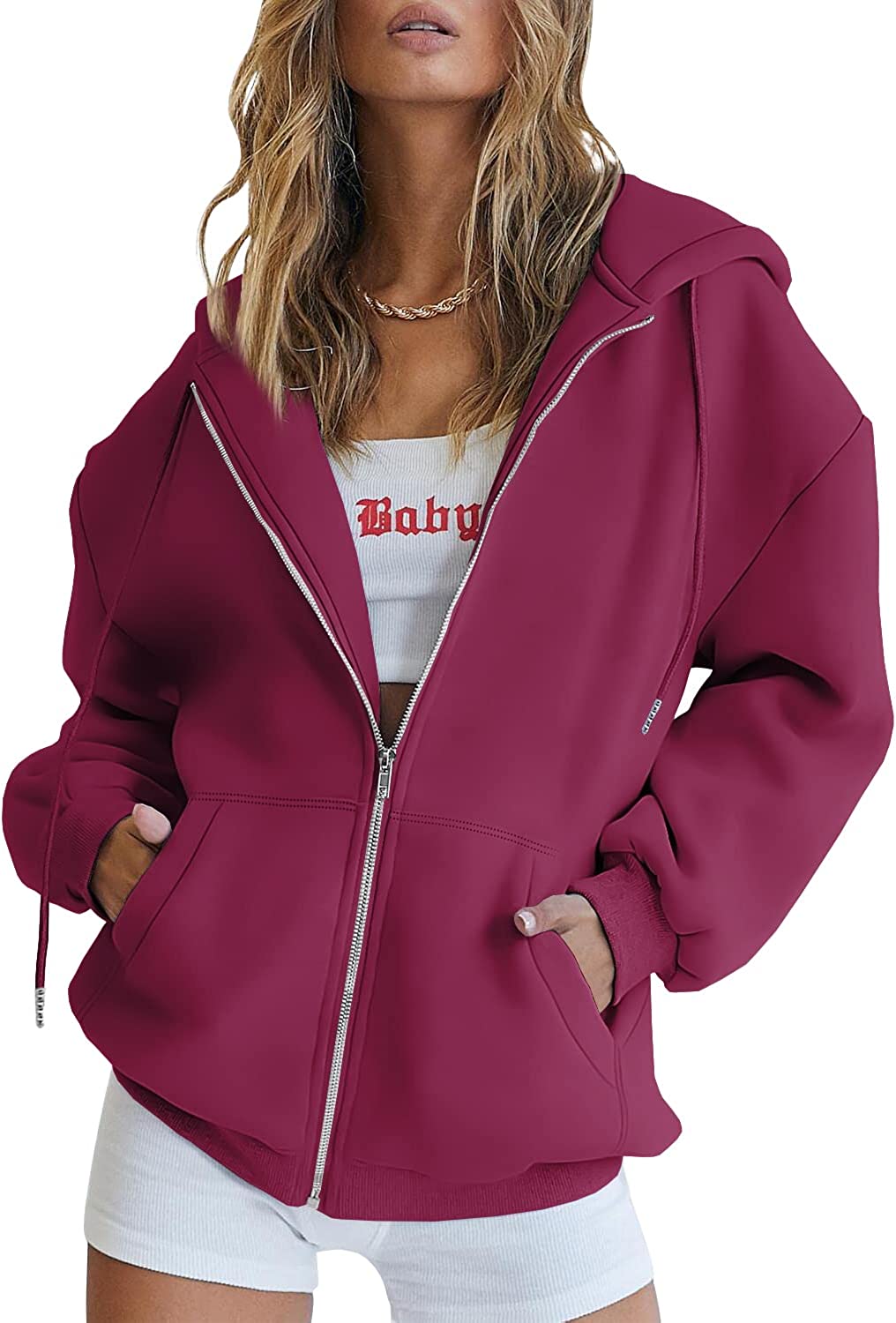 EFAN Women's Cute Hoodies Teen Girl Fall Jacket Oversized