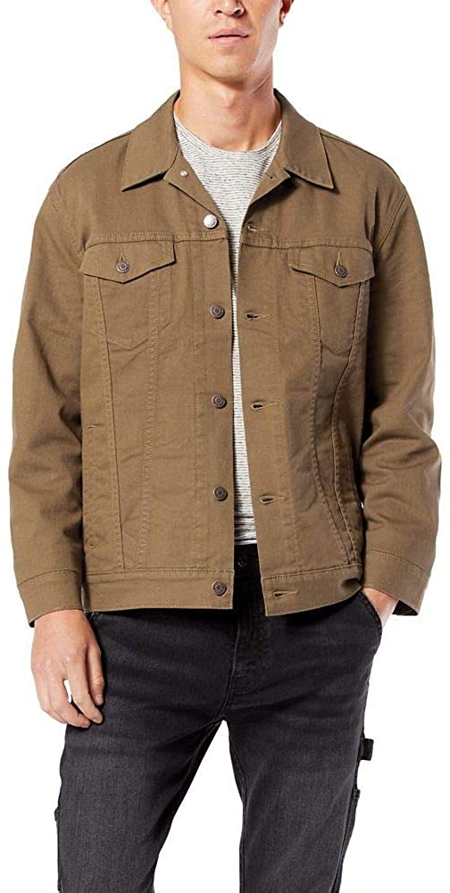 Signature by Levi Strauss & Co. Gold Men's Signature Trucker Jacket,  Forty-Niner, Small at  Men's Clothing store