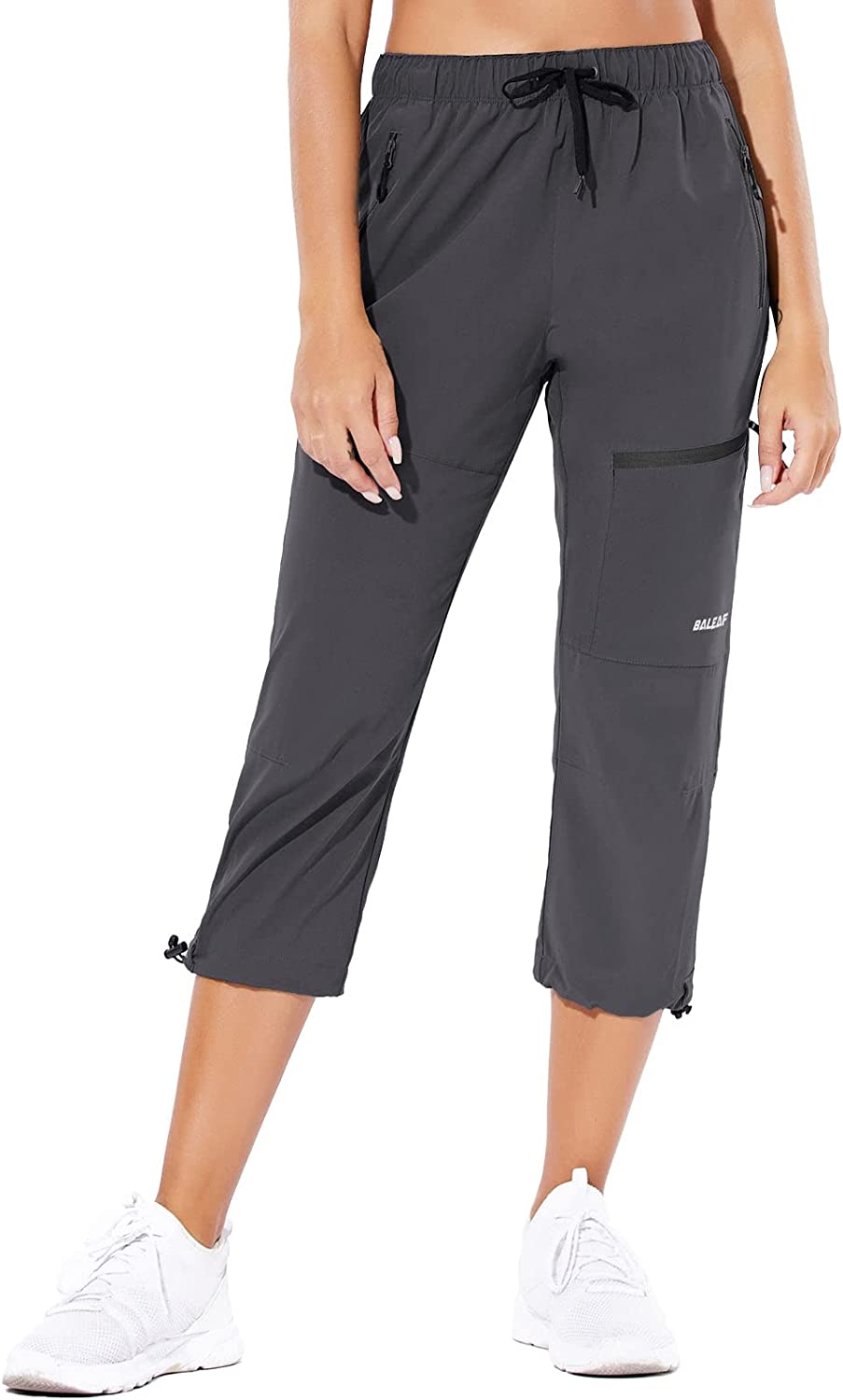 Women's Hiking Capri Lightweight Quick Dry Cargo Pants for Travel Outdoor  UPF 50 Water Resistant with Zip Pockets