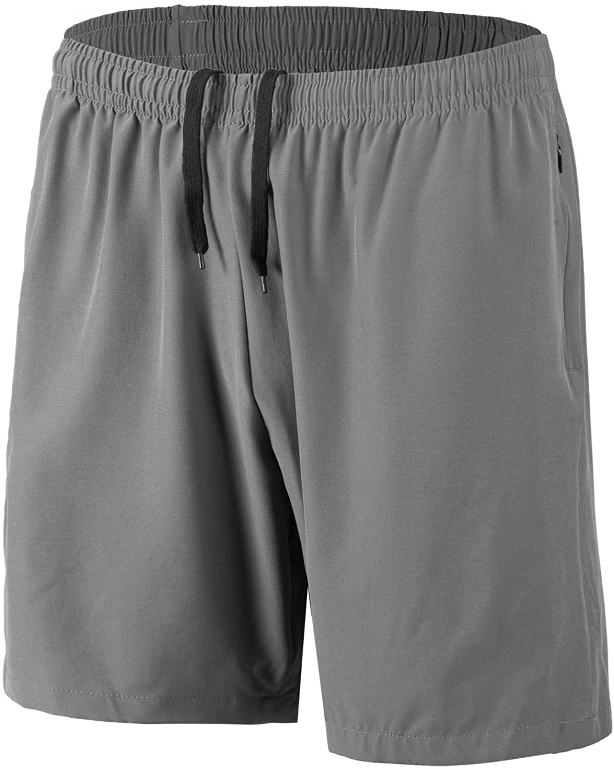 HMIYA Men's Sports Shorts Quick Dry with Zip Pockets for Workout Running  Trainin