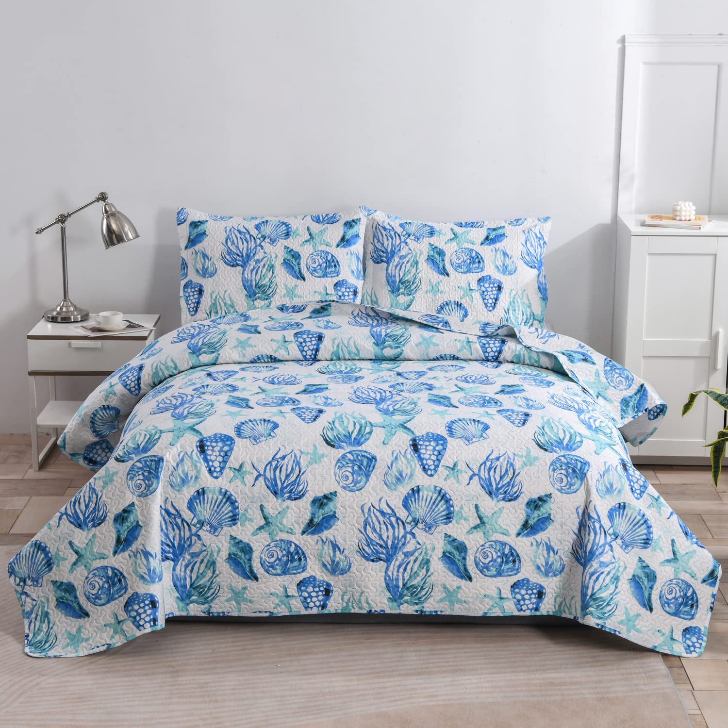 Marlin Fish Coastal All Season Super-Soft Quilt Set – Elise and James Home