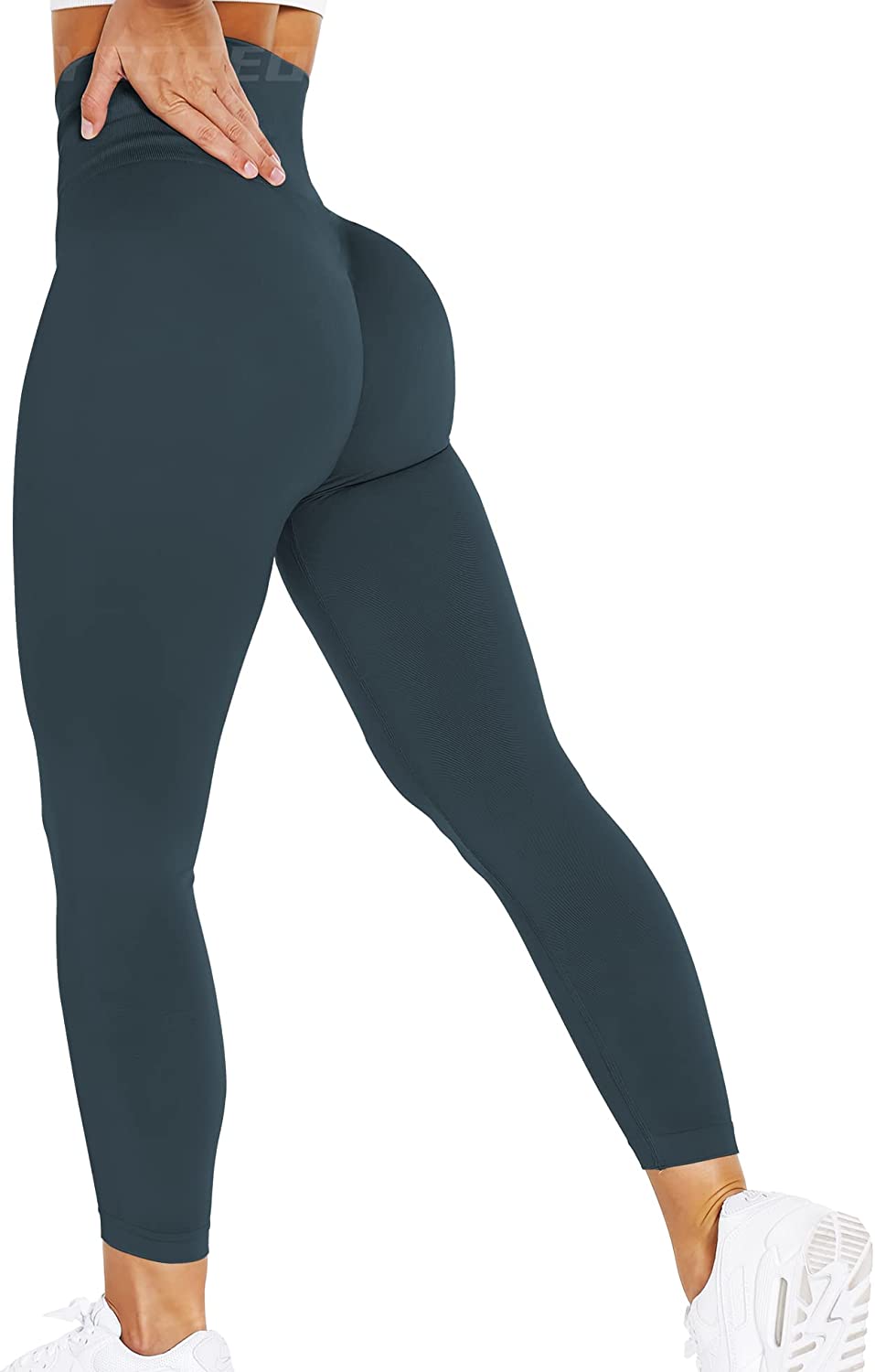 Women Seamless Leggings High Waisted Workout Gym Butt Lifting Tummy Control  Smile Contour Yoga Pants Tights, #1 Black, Small : : Clothing,  Shoes & Accessories